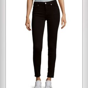 7 For All Mankind Black Skinny Jean Size 27